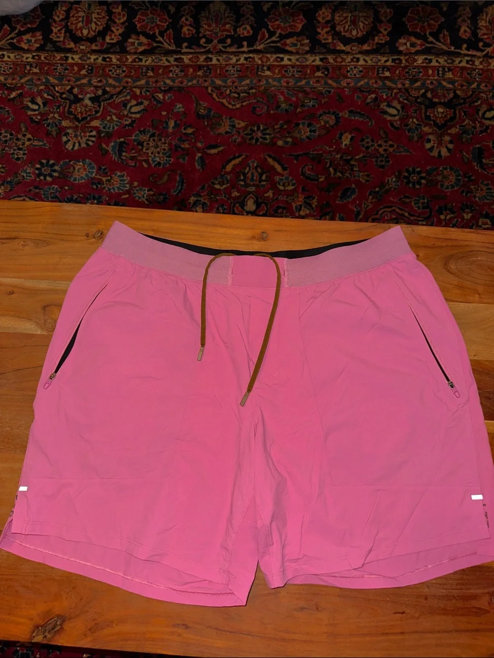 lululemon athletica Pink Drawstring Athletic Shorts License to Train
